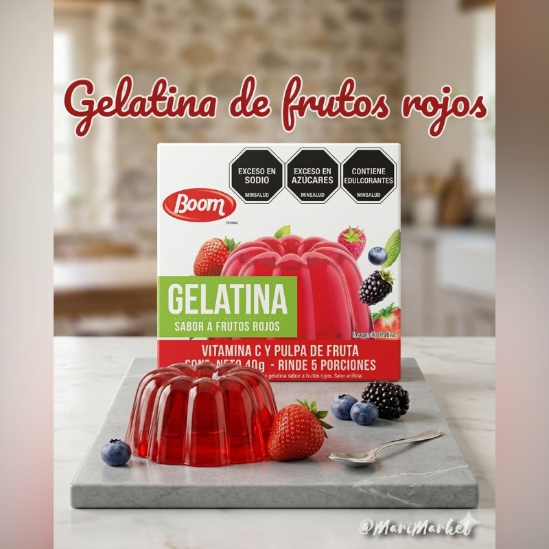 Gelatina d' Frutos rojos