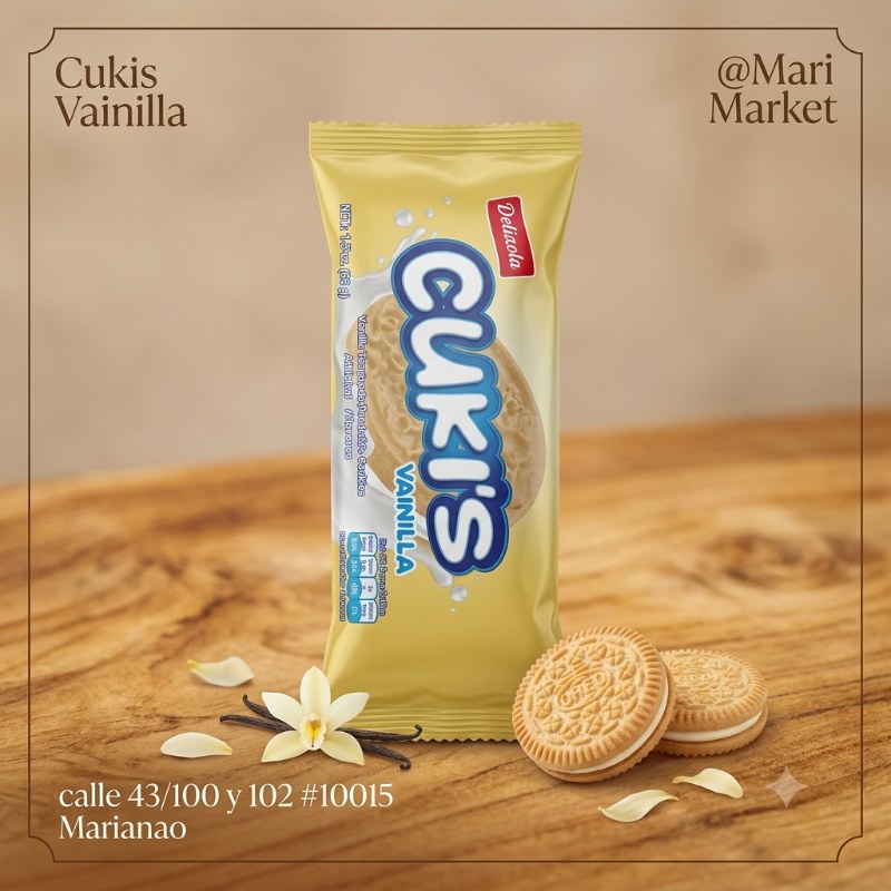 Galletas Cukis vainilla