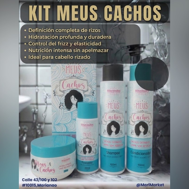Kit d' Definición para Pelo Crespo Cachos