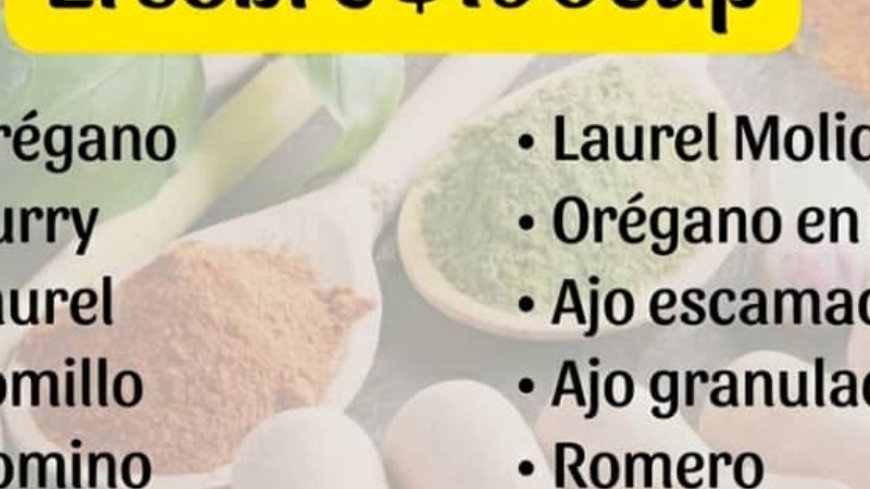 Sazones y condimentos