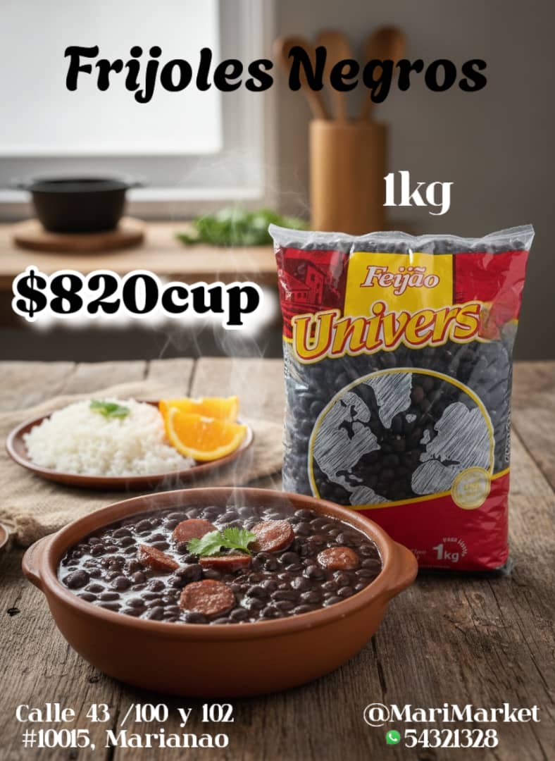 Frijoles negros 1 kg